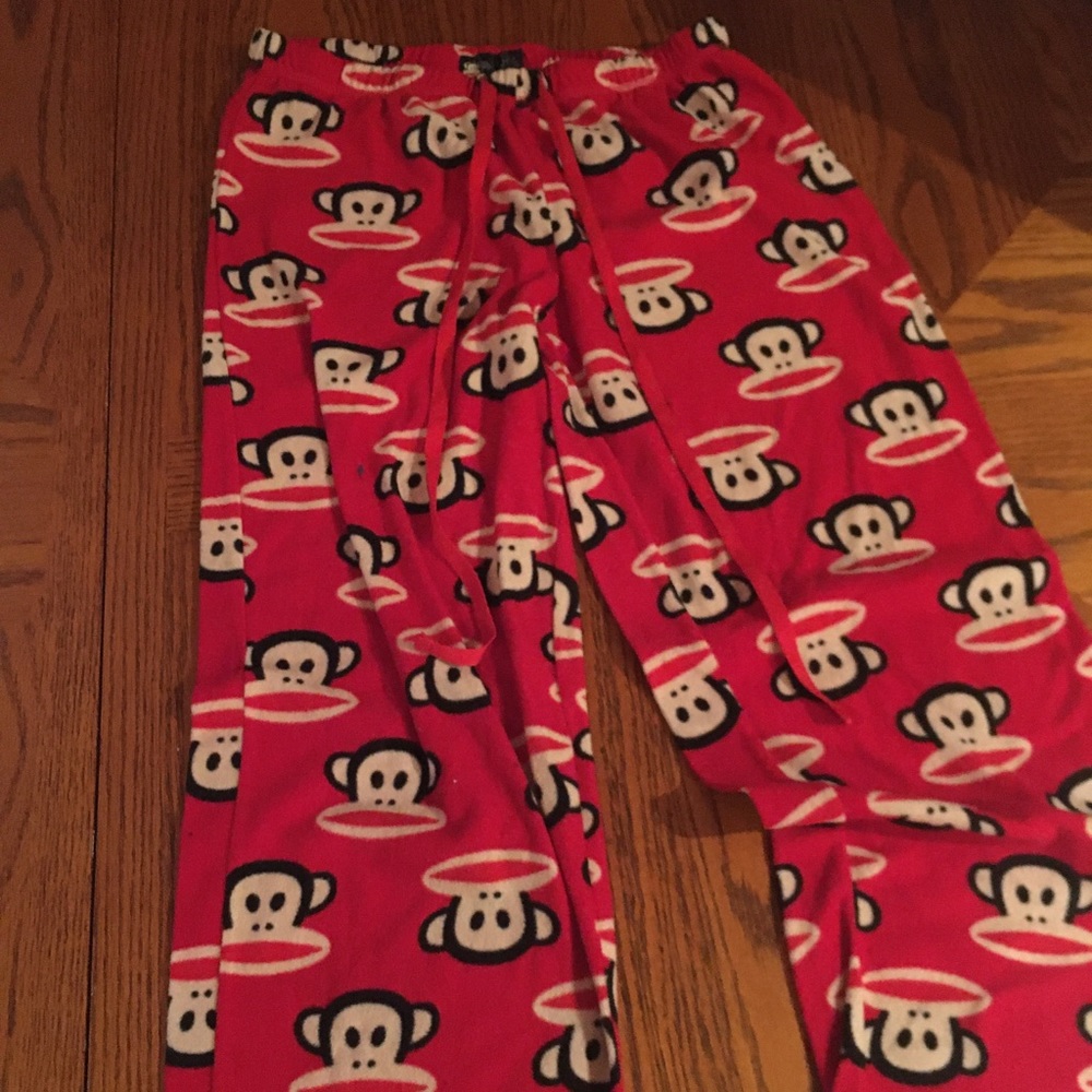 Red pajama pants